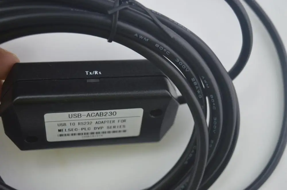 USBACAB230 ПЛК, программируемый логический контроллер Delta программирования кабель USB к RS232 адаптер для USB-DVP серии ES EX EH EC SE SV SS последовательный кабель
