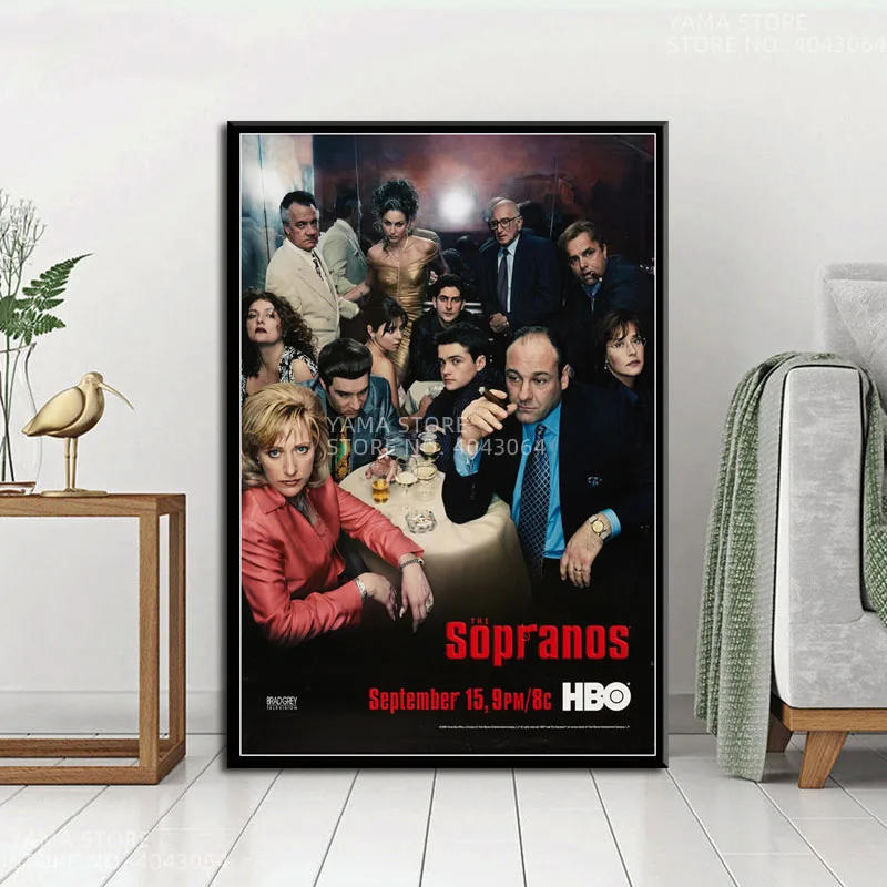 J102 классический ТВ сериал шоу сопранос Гангстер мафия горячий подарок настенное