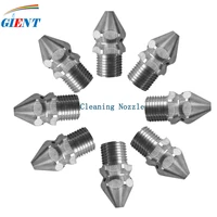 4jet high quality forward hole cleaning nozzle pressure washer drain sewer cleaning pipe spray nozzle rotary clearning nozzle