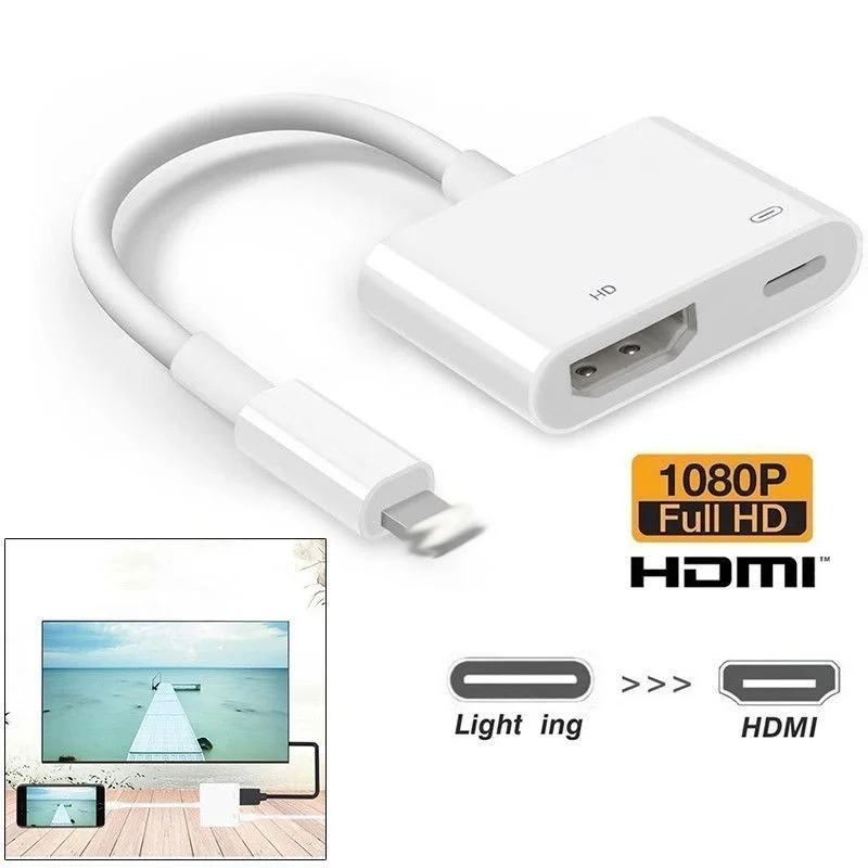 Tonbux 1080P HDMI кабель для освещения Мужской к HDMI Женский кабель HD AV адаптер кабель Поддержка IPad Ipod IPhone IOS