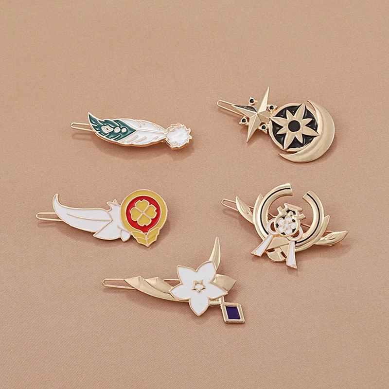

Genshin Impact Cosplay Headwear Anime Hair Clip Hairpin Halloween Costume Accessory Hair Pin Prop