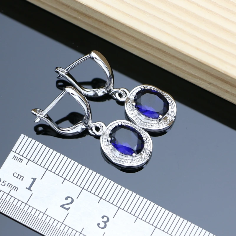 Ювелирные изделия из серебра 925 пробы с камнем 12 цветов