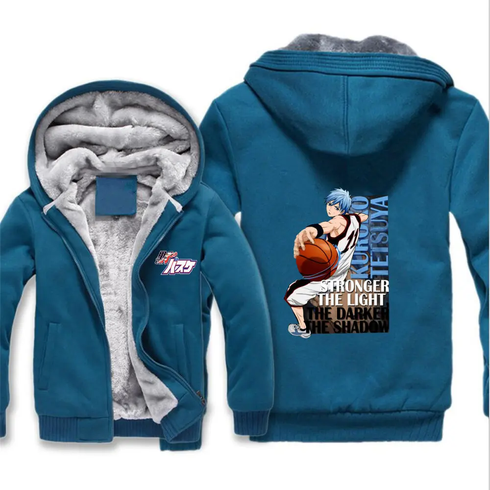 

NEW Kuroko no Basket Hoodie Anime Kuroko no Basuke Hooded Winter Akashi Seijuro cotton Coats Jackets Men Cardigan Sweatshirt