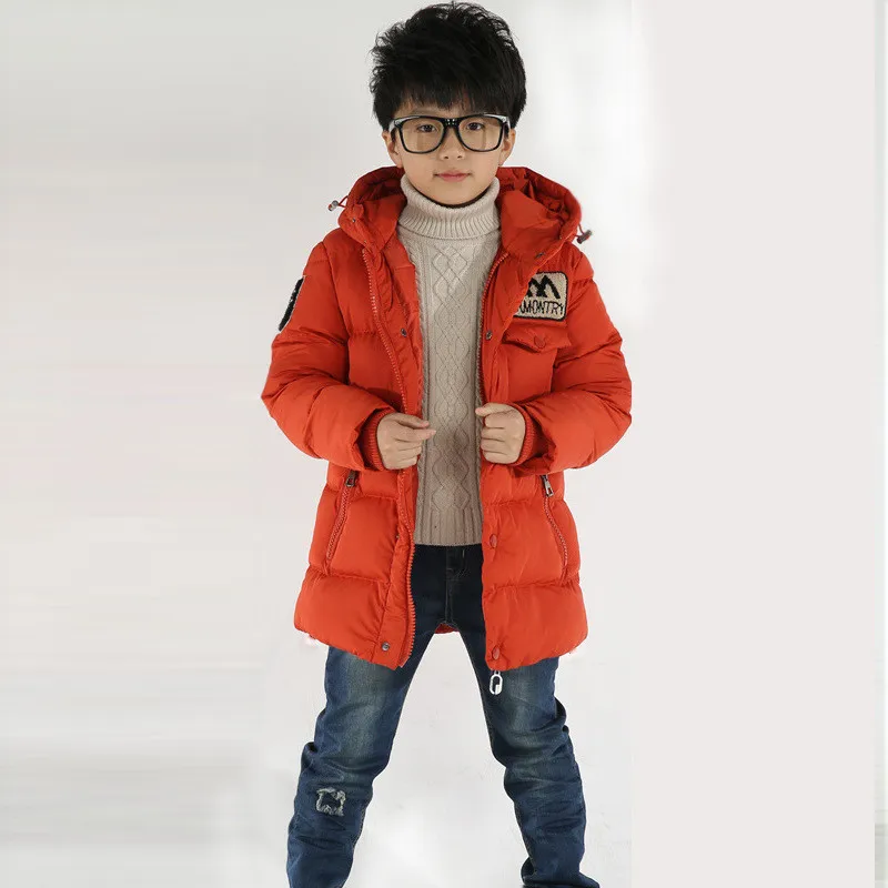 

Winter Children Jackets Boys Girl down coat for 3-12 yrs Fashion Baby Warm Coat Kids hooded Coats for boys
