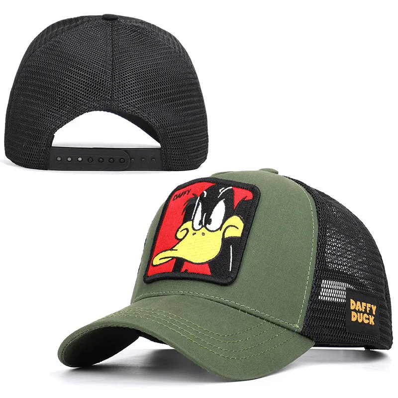 

Fashion Animals Embroidery Baseball Caps Men Women Snapback Hip Hop Hat Summer Breathable Mesh Sun Gorras Unisex Streetwear Bone
