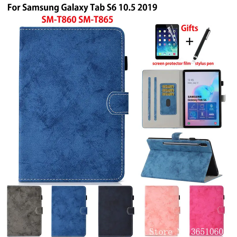 Чехол для Samsung Galaxy Tab S6 10 5 SM T860 T865 2019 &quotчехол Funda чехол планшета подставка оболочка