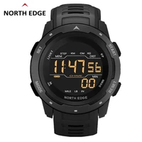 north edge mars digital watch alarm pedometer countdown men sport watch 50m waterproof fstn screen dual time watch