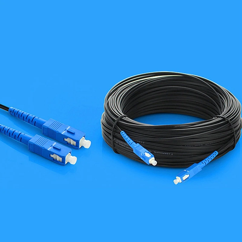 

Fiber Optic Drop Cable SC Single Mode Simplex Outdoor Optical Fibre Optic Drop Cord FTTH Drop Patch Cable