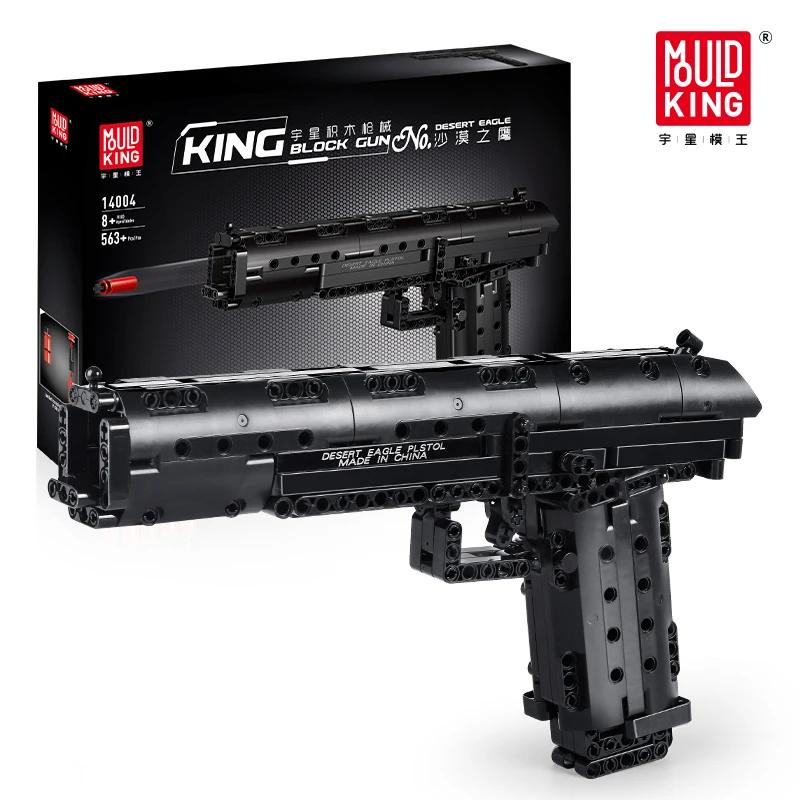 

MOULD KING Military Weapons Series The Desert Eagle Gun Model SWAT Pistol Building Blocks City MOC Game Weapon Gun Toys For Boys