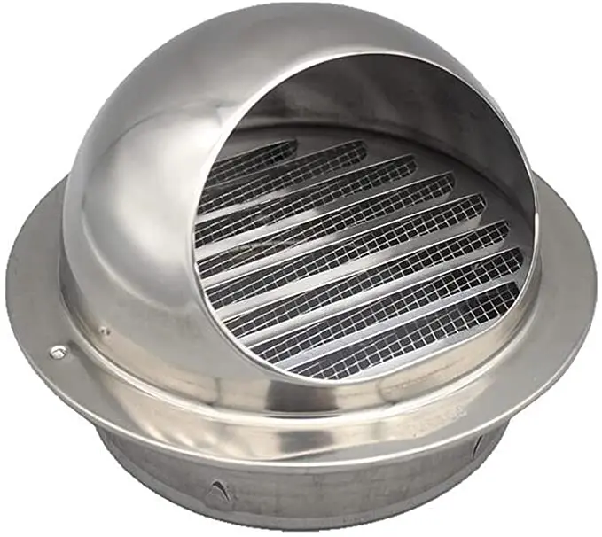 Вентиляционная решетка из нержавеющей стали 304 толстая круглая потолочная с