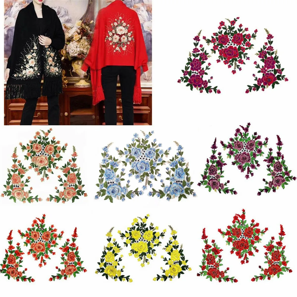 

1 комплект 3D с цветочной вышивкой кружевные нашивки-аппликации шнур Скрапбукинг, платье с рисунком