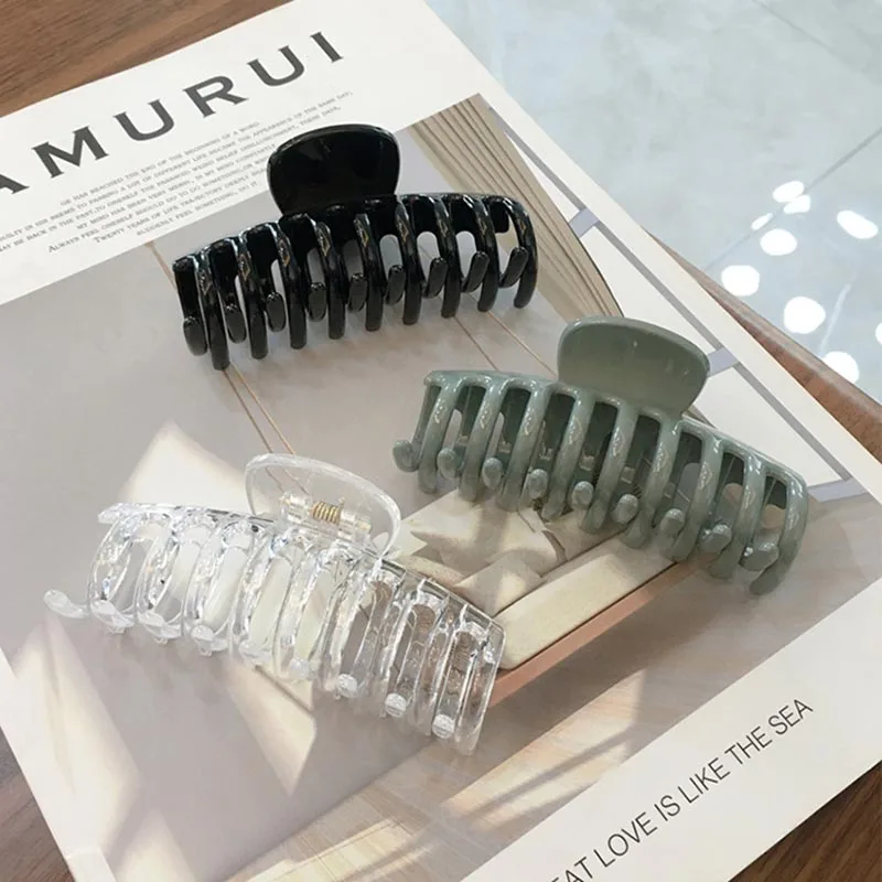 

Big Barrette Crab Hair Claws Bath Hair Claw Ponytail Clip Large Hair Clamps Claw Clip Fashion Clip for Women