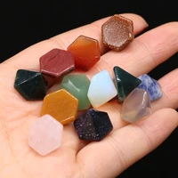 5pcslot natural stone opal crystal pyramid set reiki heal 7 chakra blue sand for fashion jewelry making diy women gift