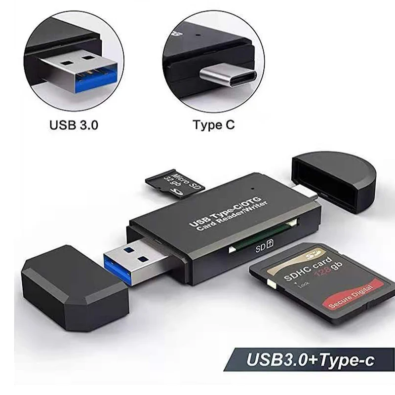 Кардридер 3 в 1 USB Type C Micro SD TF | Мобильные телефоны и аксессуары
