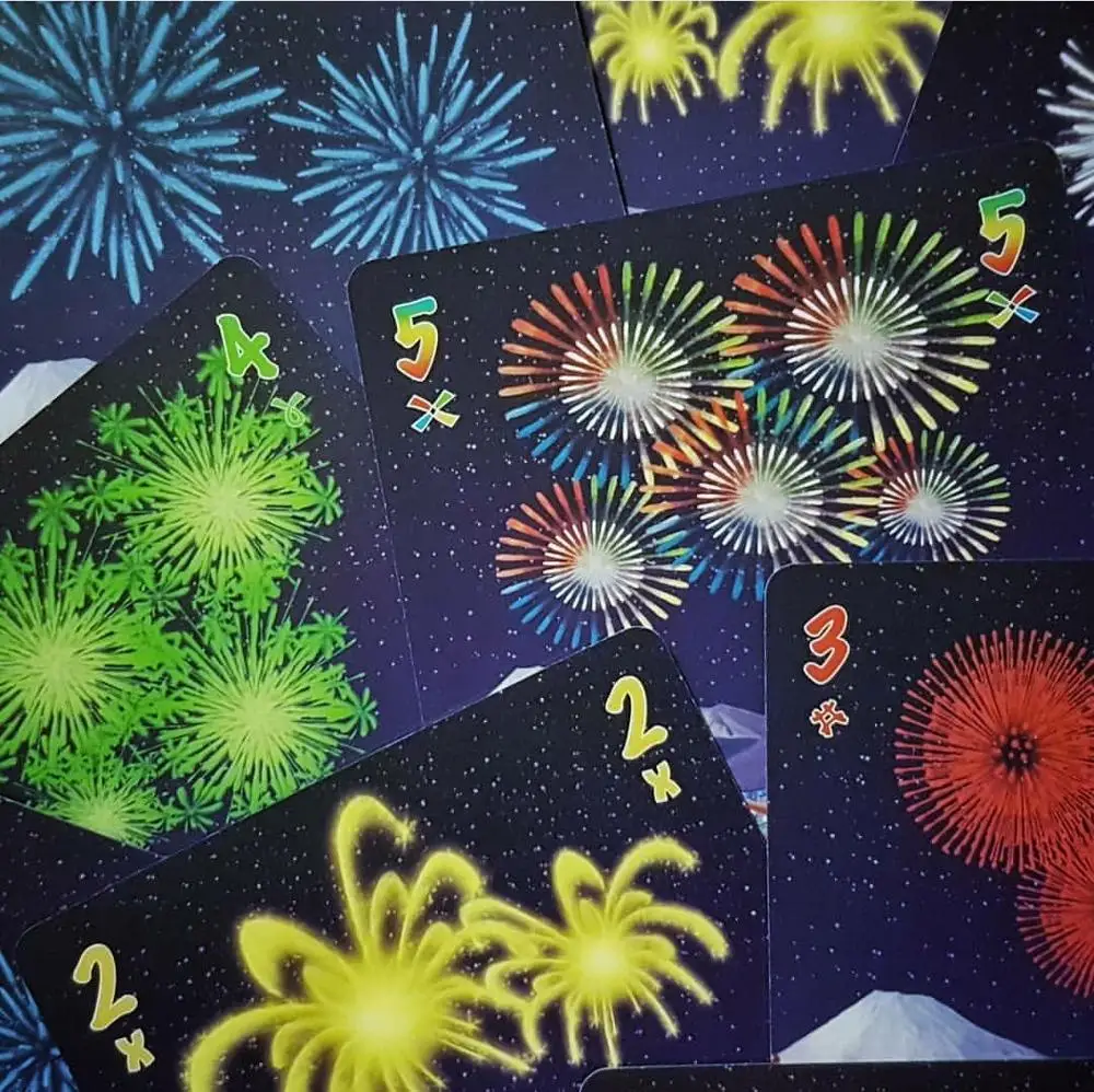 Настольная игра HANABI с карточками для 2-5 игроков легко играть в веселую игру