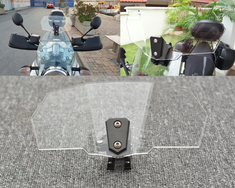 Набор прозрачных кронштейнов на лобовое стекло для мотоцикла защита экрана с