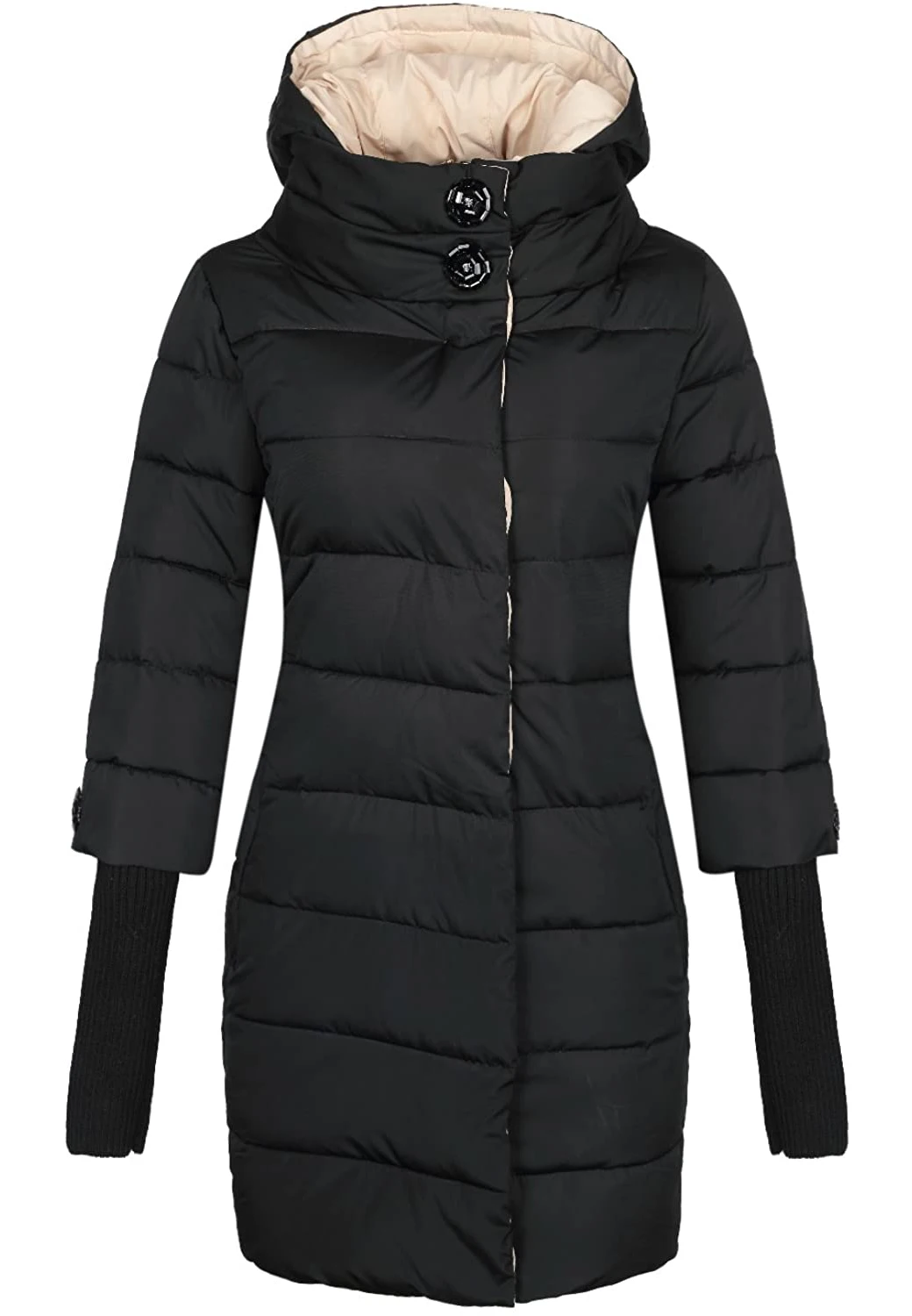 2021 Womens Winter Jacket Fashion High Collar Hooded Cotton-Padded Parka Female Long Quilted Coat Plus Size 4XL