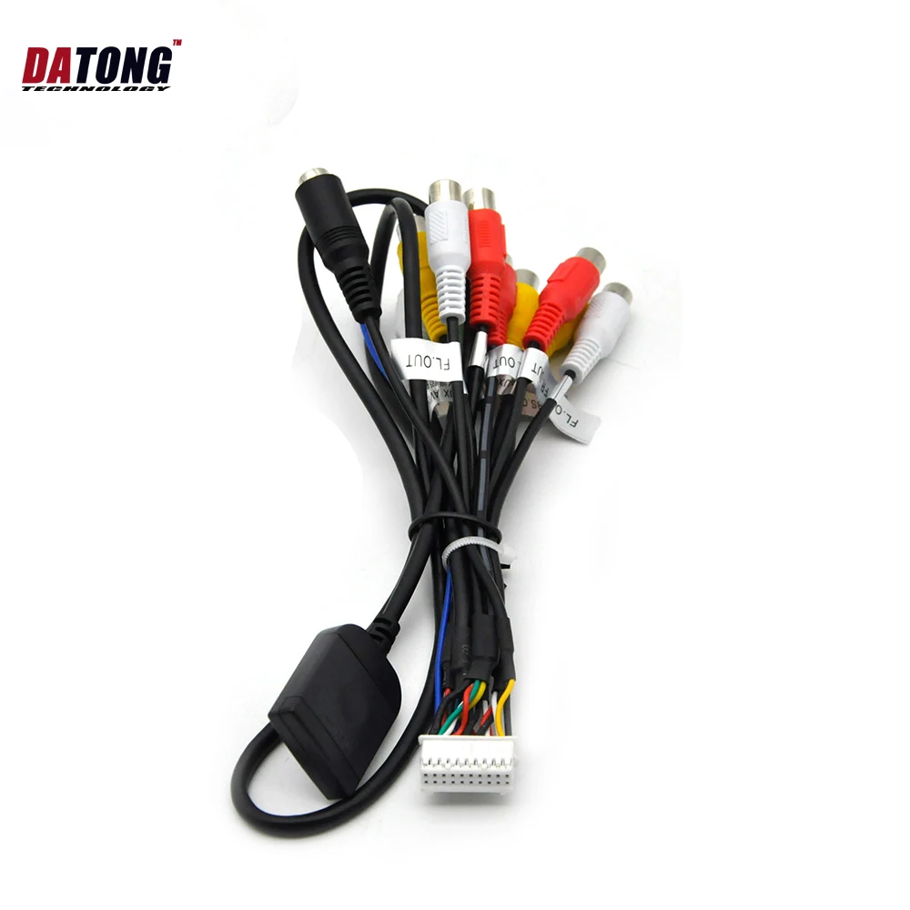 Stereo RCA Harness For Carplay Car Radio 20pins Full Feature Output Cable AUX in Adapter Head Unit|Акустическая линия| |