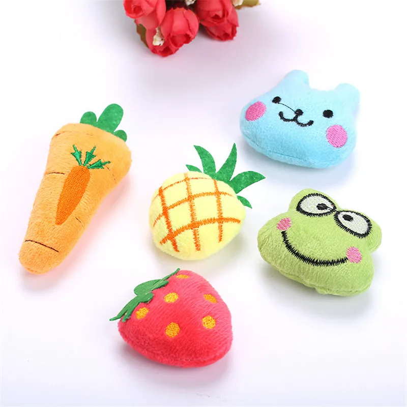 Игрушка atnip плюшевый котенок фрукт форма животного морковка лягушка игрушка для