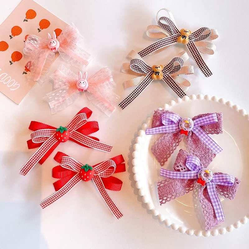 

2 шт./компл. корейский стиль Милая Вышивка фотоаксессуары для детей девочек