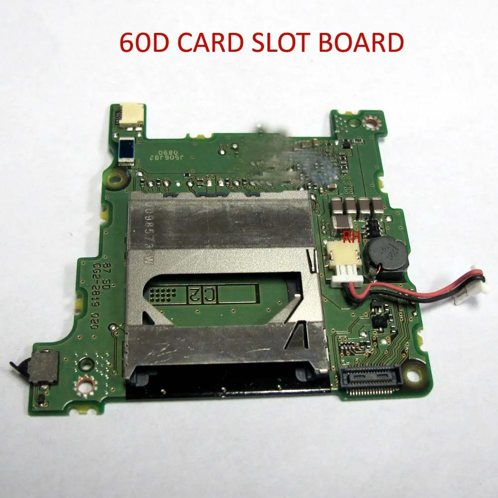 Secondhand Original 60D Card Slot Plate For Cano SD Circuit Board Memory Camera Repair Replace Part | Электроника