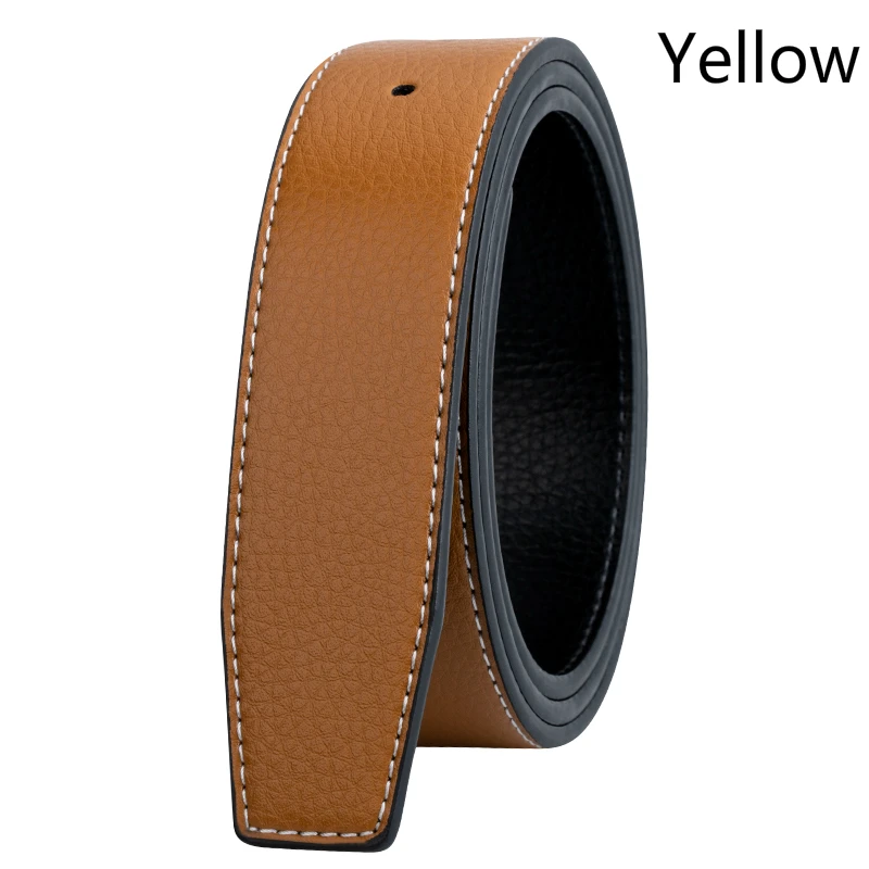 

Luxury Brand Belts for Men High Quality Pin Buckle Male Strap Genuine Leather Waistband Ceinture Homme,No Buckle for H 38MM