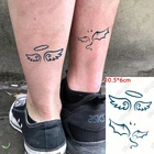 Водостойкая временная татуировка Наклейка Крыло ангела макияж флэш-тату демон на запястье ноги поддельные татуировки для боди-арта Женщины Мужчины Леди