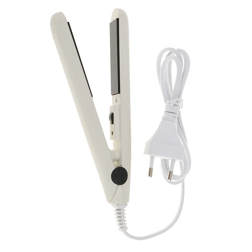 

Pro Mini Ceramic Hair Straightener Straightening Curler Flat Iron EU Plug
