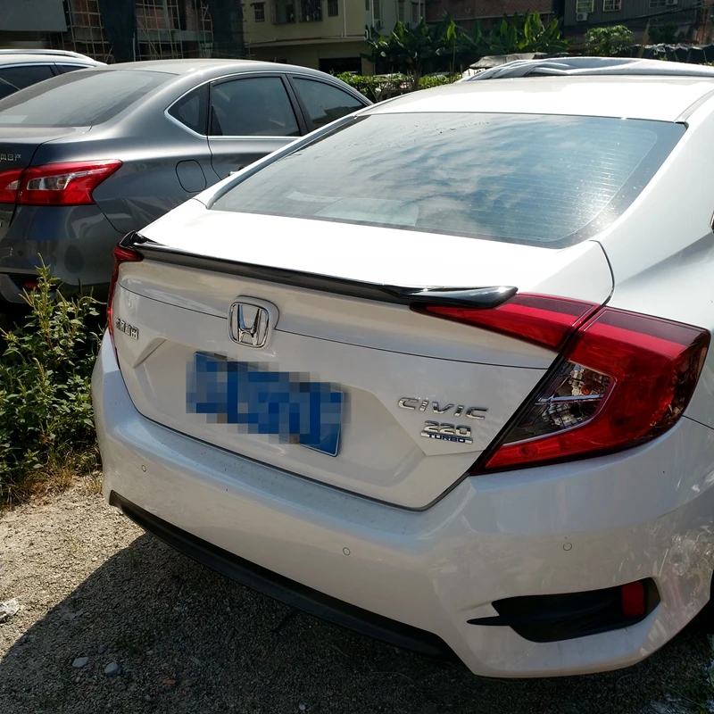 Новый дизайн высококачественный спойлер из АБС-пластика для honda civic 2015 2016 2017