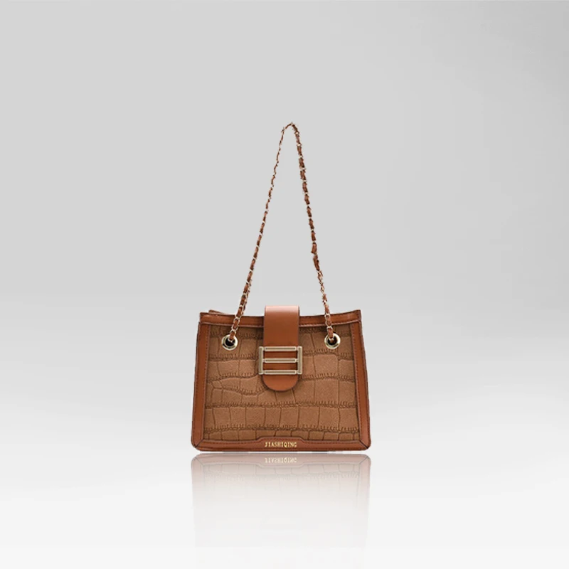 

Новинка 2021, женская сумка, модные сумки на цепочке с каменным узором, женские сумки через плечо, кожаная женская маленькая квадратная сумка-...