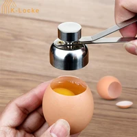 new practical egg opener stainless steel metal egg topper cutter boiled raw egg open eggshell creative kitchen tools