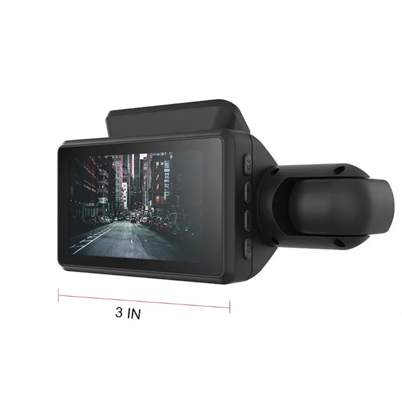 

3 Inches IPS Car Night Vision Hidden Driving Recorder Cycle Recording Motion Detection Date Stamp 110 Degree Wide Angle Video