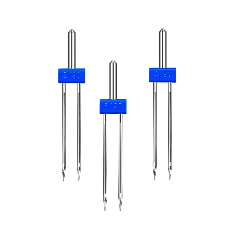 Прижимная лапка с двойной иглой и 9 канавками для бытовых многофункциональных