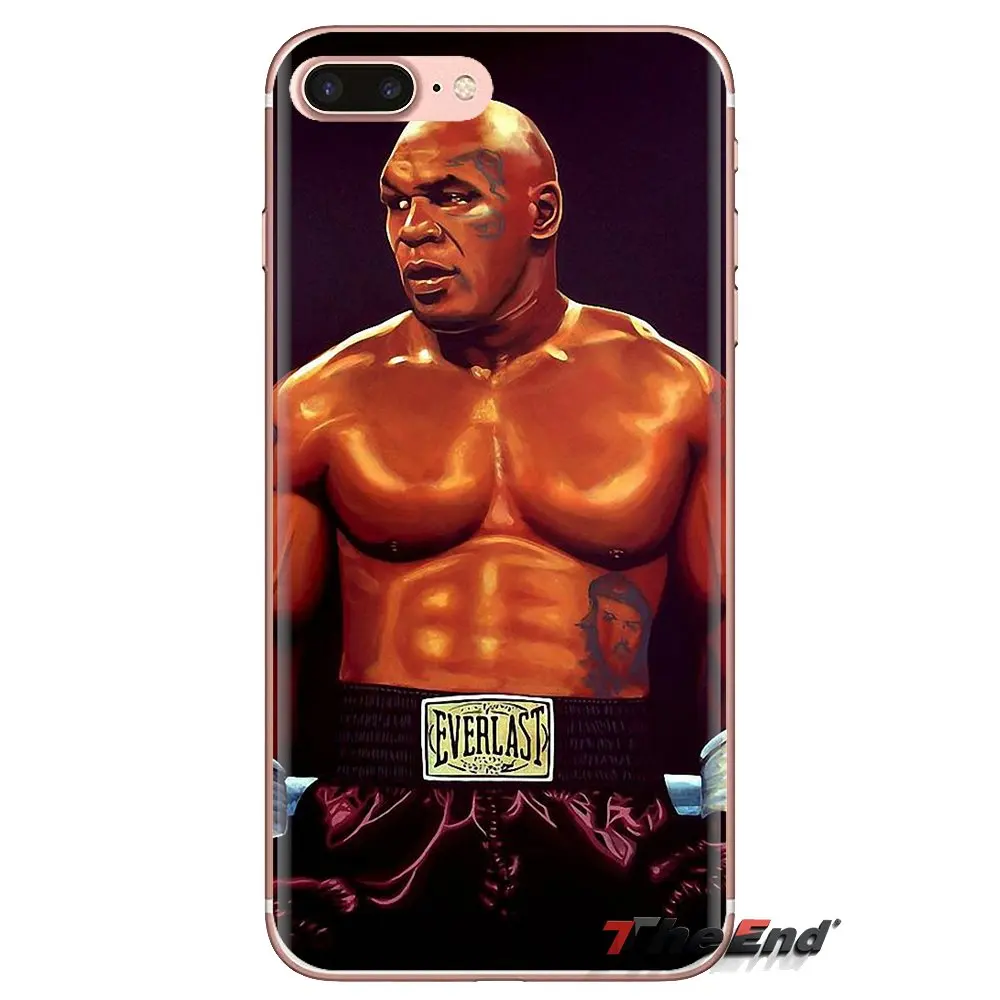 Mike Tyson Pro Boxing Star Pattern Housing For iPhone XS Max XR X 4 4S 5 5S 5C SE 6 6S 7 8 Plus Samsung Galaxy J1 J3 J5 J7 A3 A5 |