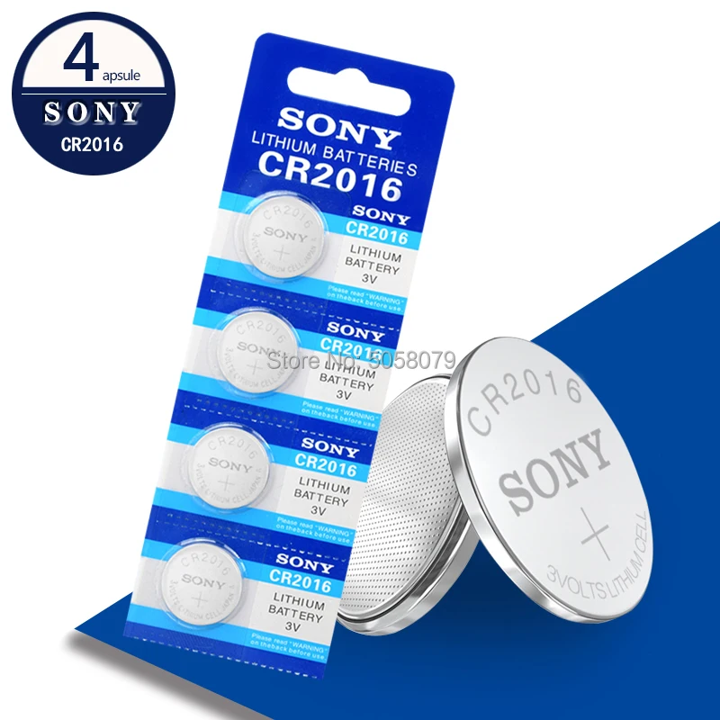 4 шт./лот оригинальный бренд Новый аккумулятор для SONY cr2016 3 в кнопки батареи монет
