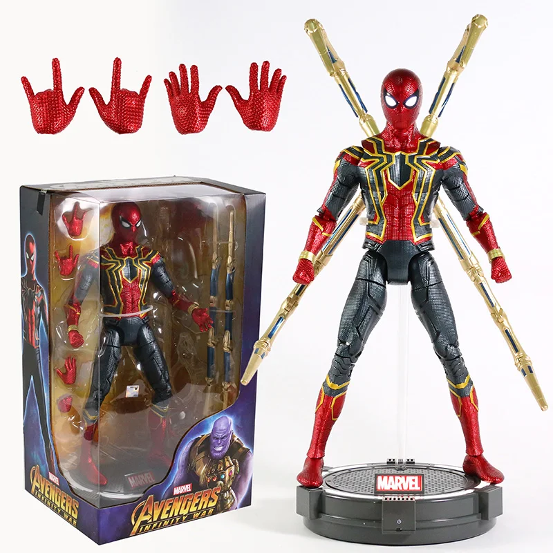 

Marvel Avengers 3 Infinity War Iron Spiderman Action Figure Collectible Model Toy 40cm