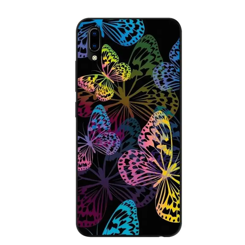 

Butterfly Dancing Girl Effect Phone Case for redmi 5 plus 6A 7A 8A 9A note 7 8T 9S Black Soft pro max nax fundas cover