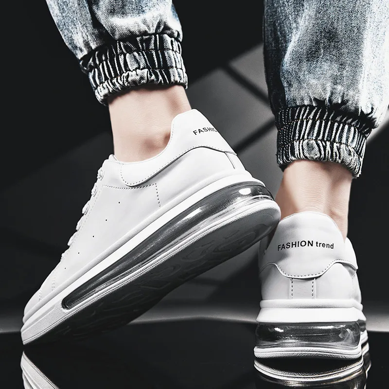 

2021 new spring Joker men's Korean fashion shoes leisure air cushion white shoes thick bottom summer tide shoes