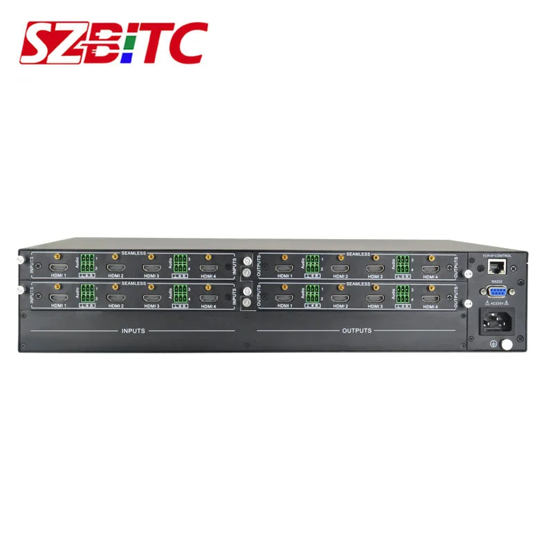 SZBITC HD матрица 4х4 с бесшовные переключение ТВ стены сплайсинга 2x2 смешанные слот