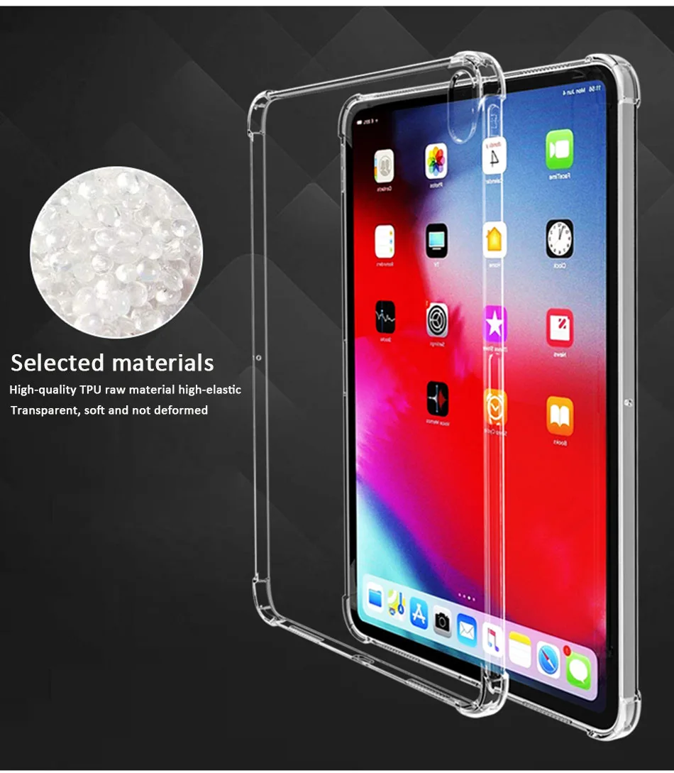 Защитный чехол для iPad Mini 5 4 1, высокопрозрачный ударопрочный защитный чехол из ТПУ для iPad Air 2 3 Pro