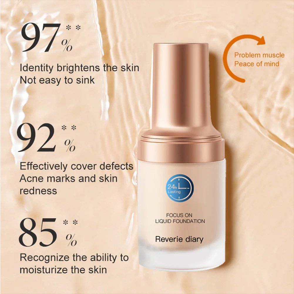 

Liquid Foundation Longwear Waterproof Foundation Poreless Full Coverage Concealer for Skin Spots Foundation for Women Shipping