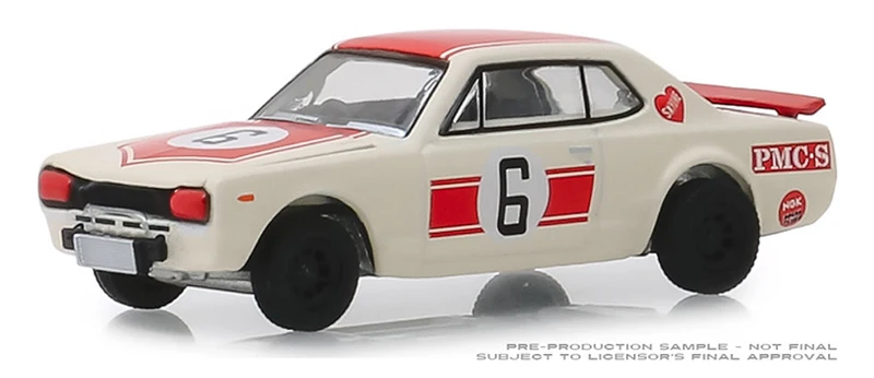 GreenLight 1:64 1971 НСРБ в Skyline 2000 GT R #6 сплав игрушечный автомобиль игрушки для детей