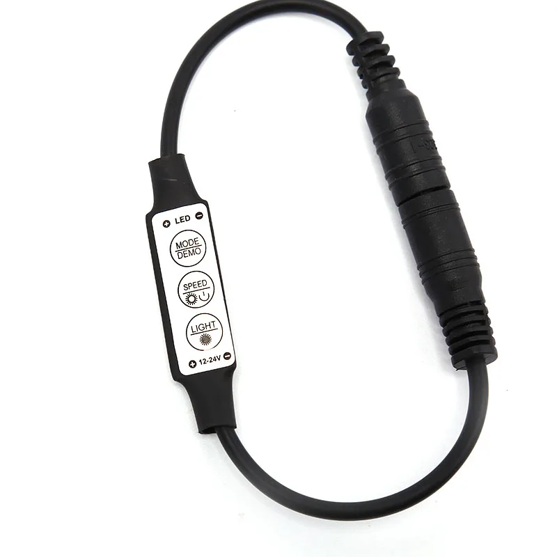 

6A 3 ключа Мини светодиодный диммер контроллер 72W фары с мужской женский разъем постоянного тока DC12-24V