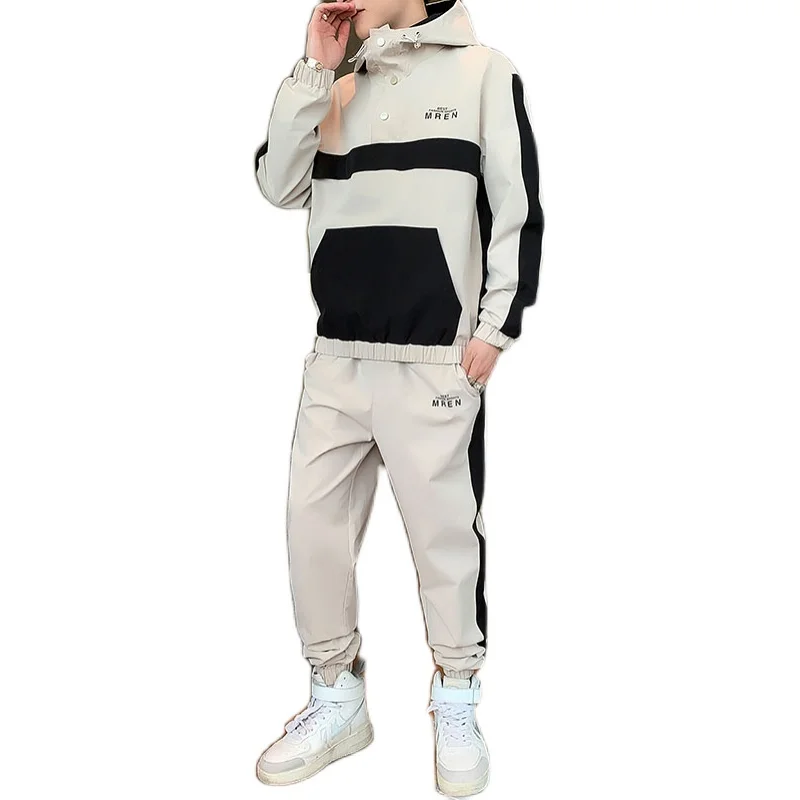 

Fashion Tracksuit Set Men 2020 New Clothing Set Mens Sweat Suits 2 Pieces Baseball Jacket + Sweatpants Male Hip Hop Jogger Set