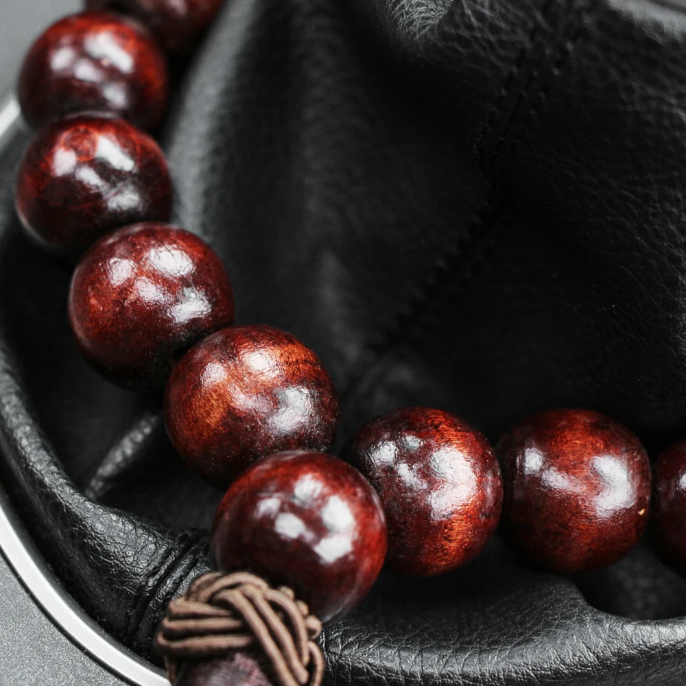 Автомобильное переключение передач деревянные бусины Будды украшение для ford focus