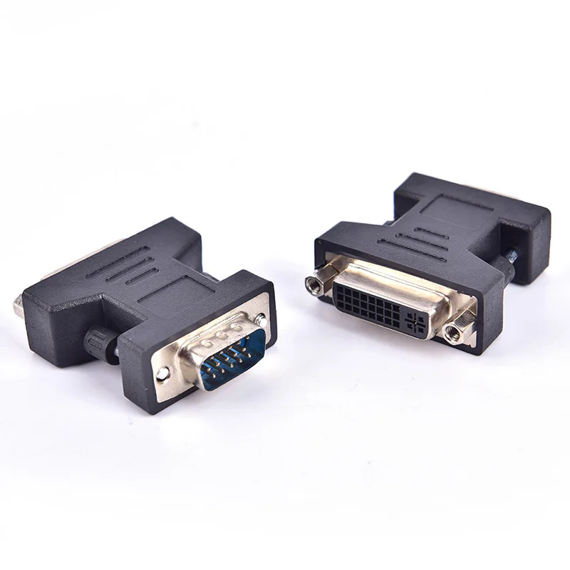 1 шт. DVI VGA адаптер папа 24 + 5 Pin Женский конвертер для компьютера ноутбука|Кабели VGA| |