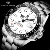 pagrne design 2021 new top luxury brand men automatic mechanical business watch stainless steel sapphire glass waterproof watch
