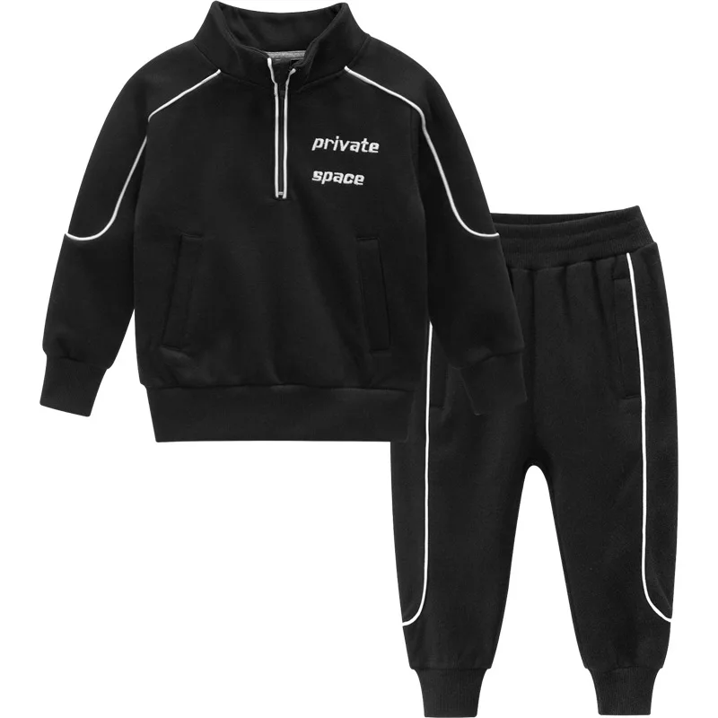 

27KIDS Children Sweater Suit For Exercise Autumn Boys Pants Middle Waist Kids Clothes Suit Christmas Costume