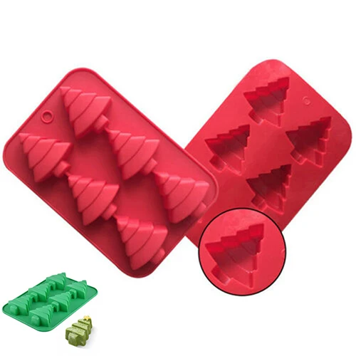 Christmas Tree Silicone Cake Chocolate Baking Mould Soap Jelly Ice Tray Wax Mold Tool DIY mold | Дом и сад