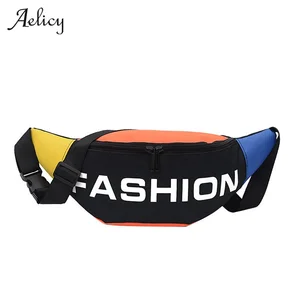 Сумка на двойной молнии Aelicy унисекс, нагрудная Сумочка для мужчин, нейлоновая забавная уличная кросс-боди для мальчиков